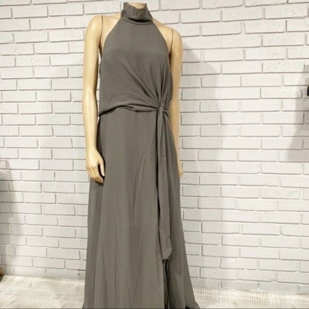 Jenny Yoo Women's Elliya Dress In Grey - Size 18.